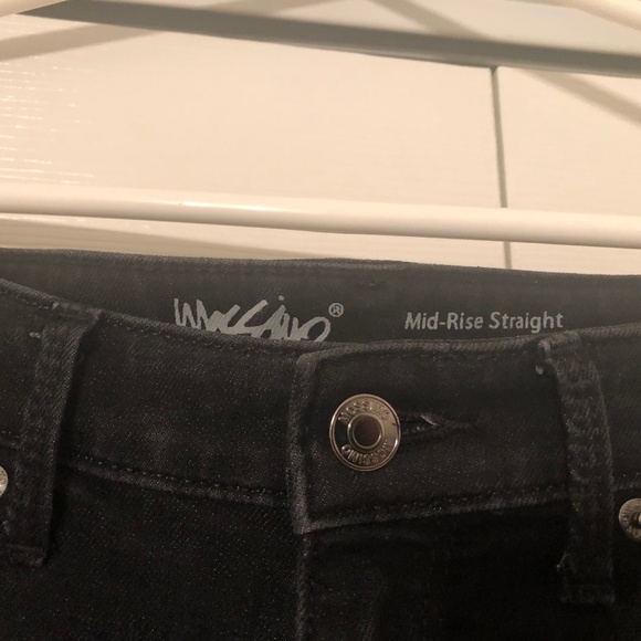 Mossimo Women's Black Jeans Mid-Rise Straight Leg (Size 27) (Size 4) - Picture 2 of 5